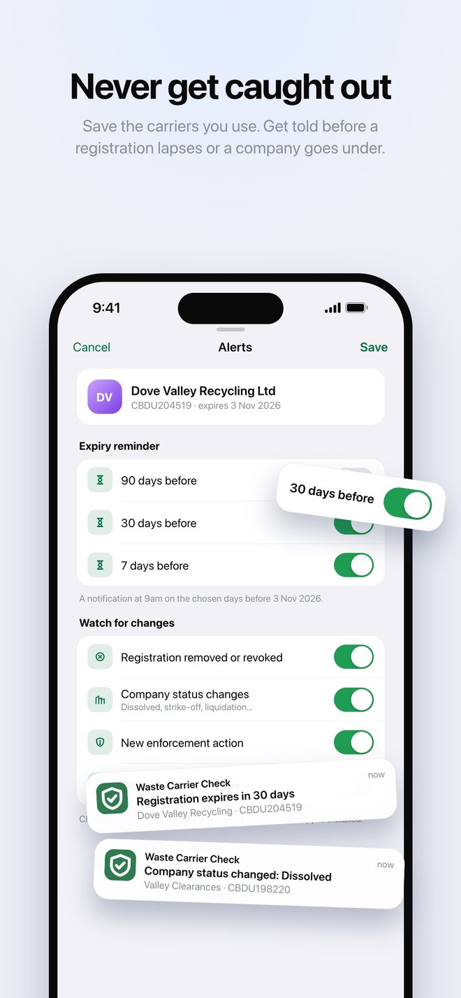 Waste Carrier Check screenshot 3