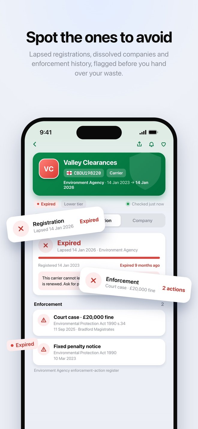 Waste Carrier Check screenshot 5
